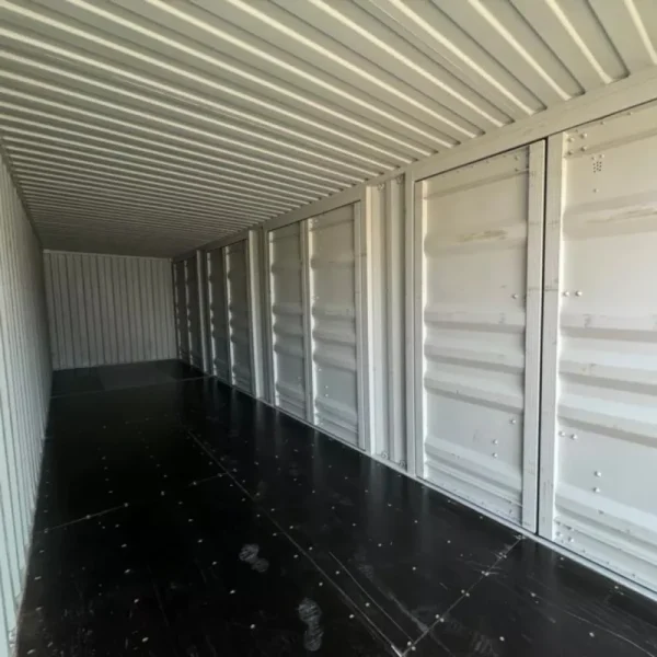 Contenedor de envío seco de 40 pies de altura y laterales abiertos