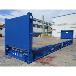 Contenedor de transporte de plataforma plana de 40 pies