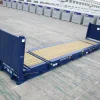 Contenedor de transporte de plataforma plana de 40 pies