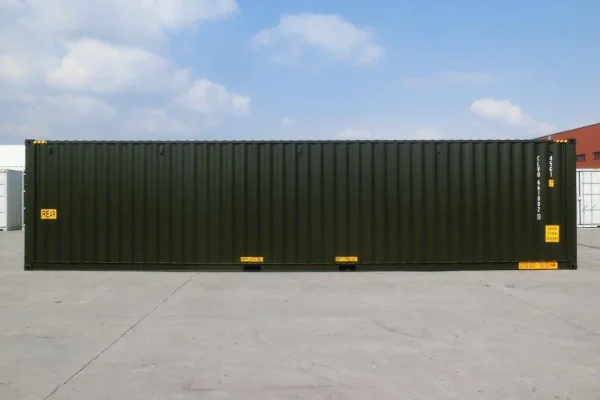 Contenedor de envío de doble puerta de 40 pies de altura.