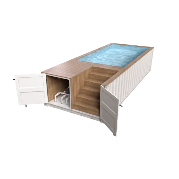 Piscina de contenedores de 20 pies