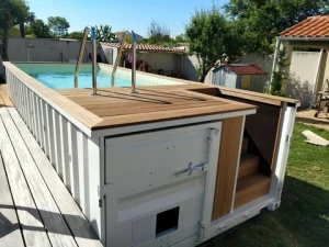 Piscina de contenedores de 20 pies